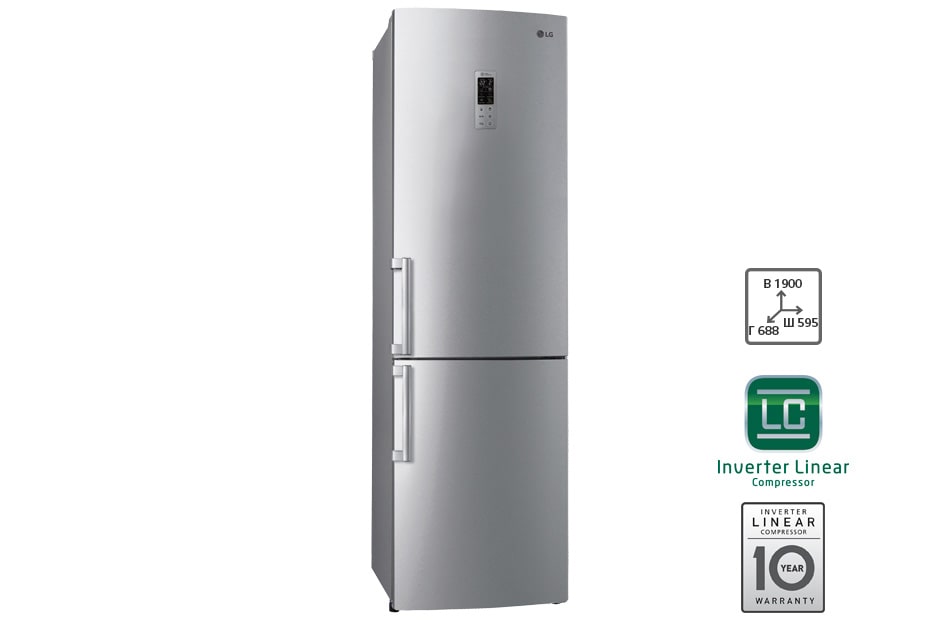 LG Холодильник LG c Инверторным Линейным компрессором, GA-M539ZMQZ