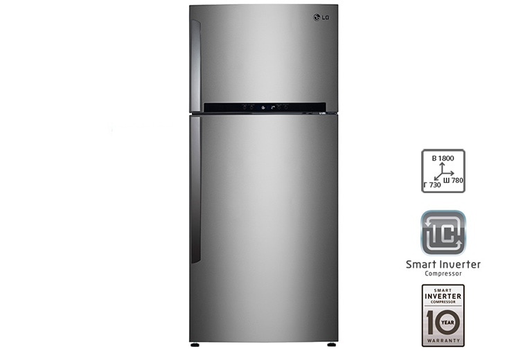 LG Холодильник LG c Инверторным компрессором, GN-M702HMHM, thumbnail 1