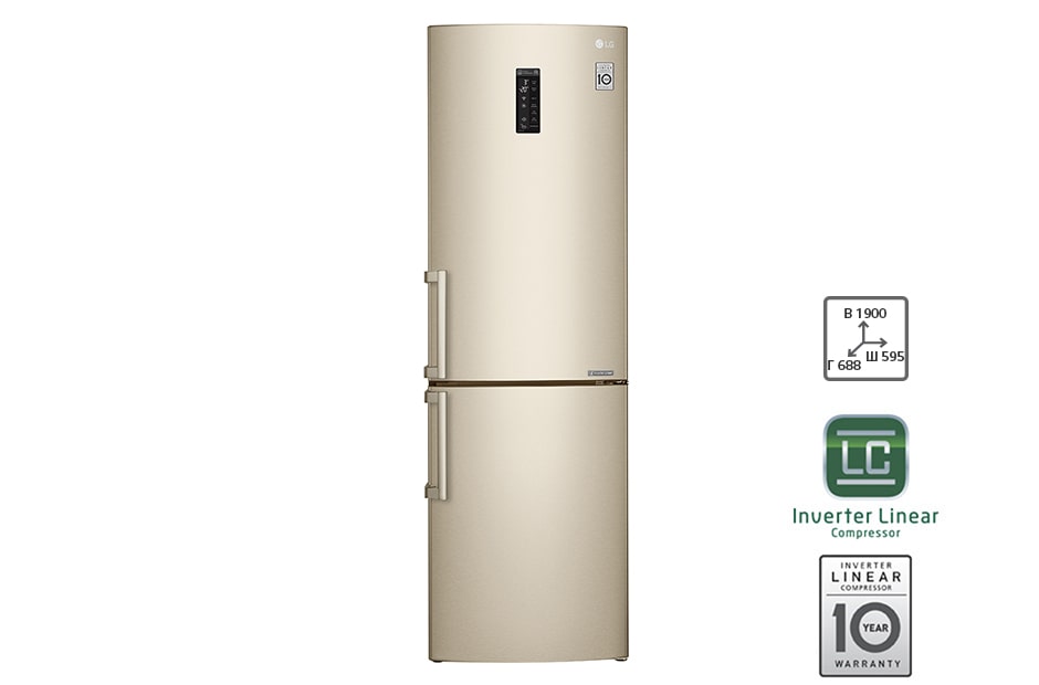 LG Холодильник LG c Инверторным Линейным компрессором, GA-M549ZGQZ
