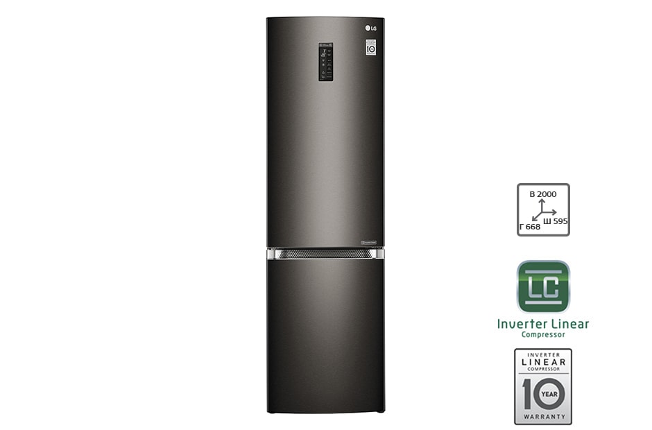 LG Холодильник LG GA-B499TASB | 394л | Инверторный линейный компрессор, GA-B499TASB