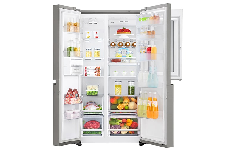 LG Объем 687л | InstaView Door-in-Door | Серебристый | LG ThinQ, Гигиенический фильтр, Moist Balance Crisper, Винная полка, Отделение для закусок, GC-Q247CABV, thumbnail 4