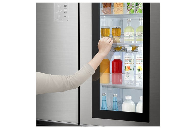 LG Объем 687л | InstaView Door-in-Door | Серебристый | LG ThinQ, Гигиенический фильтр, Moist Balance Crisper, Винная полка, Отделение для закусок, GC-Q247CABV, thumbnail 7