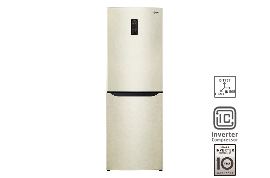 LG Холодильник LG c Умным Инверторным компрессором, GA-B379SEQL