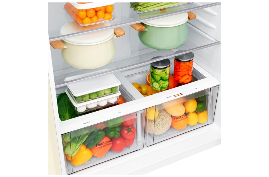 LG Холодильник LG GR-H802HEHL | 630л | DoorCоoling+ | Бежевый, insie, GR-H802HEHL, thumbnail 3