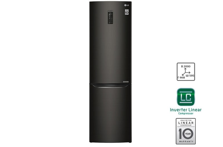 LG Холодильник LG c Инверторным Линейным компрессором, подключением к Wi-Fi и управлением через смартфон с приложением SmartThinQ, GA-B499SBQZ, thumbnail 1