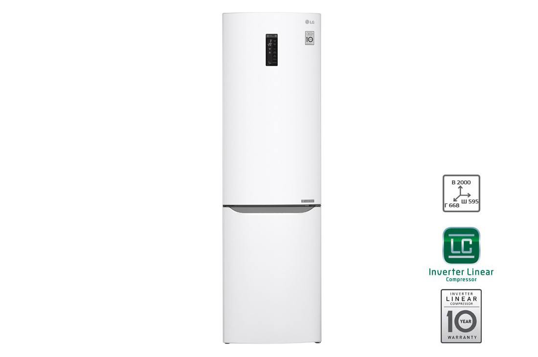 LG Холодильник LG c Инверторным Линейным компрессором, GA-B499SVQZ