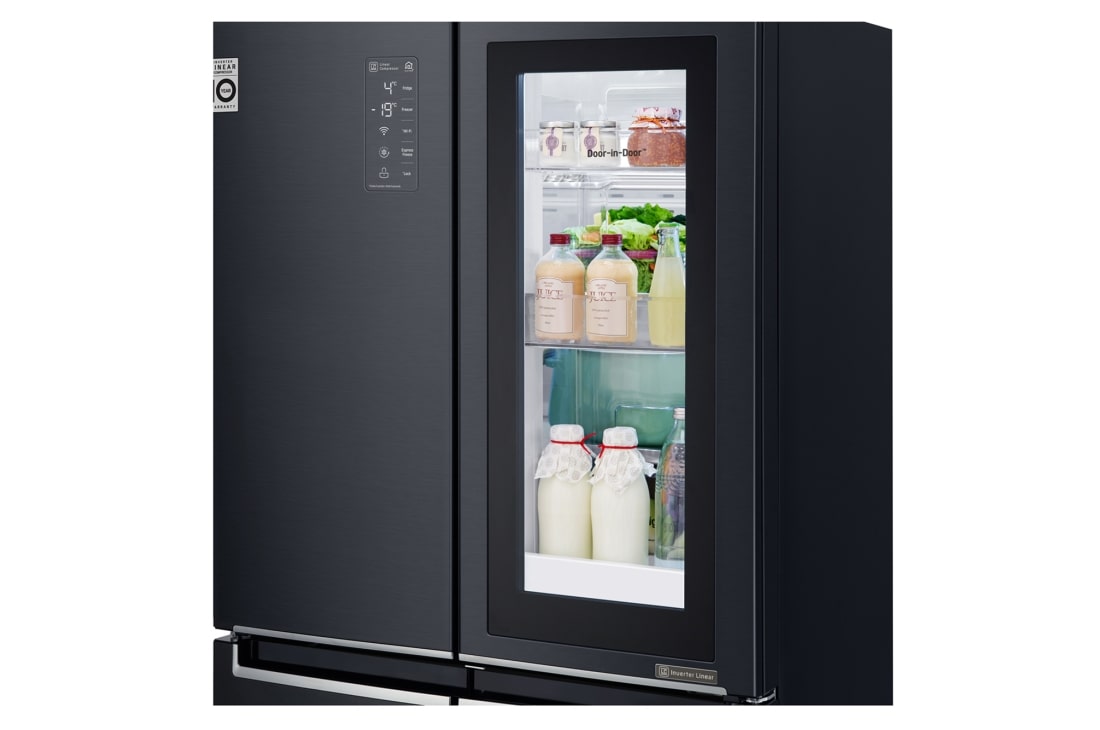 LG Холодильник LG GC-Q22FTBKL | 458л | InstaView Door-in-Door | Чёрный, GC-Q22FTBKL, thumbnail 6