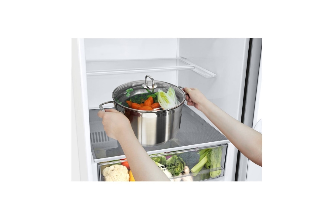 LG Объем 374л | DoorCooling+ | Белый | Складная полка, Total No Frost, Wi-Fi, GA-B459SQQZ, thumbnail 6