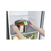 LG Объем 374л | DoorCooling+ | Серебристый | Складная полка, Total No Frost, Wi-Fi, GA-B459SMQZ, thumbnail 6