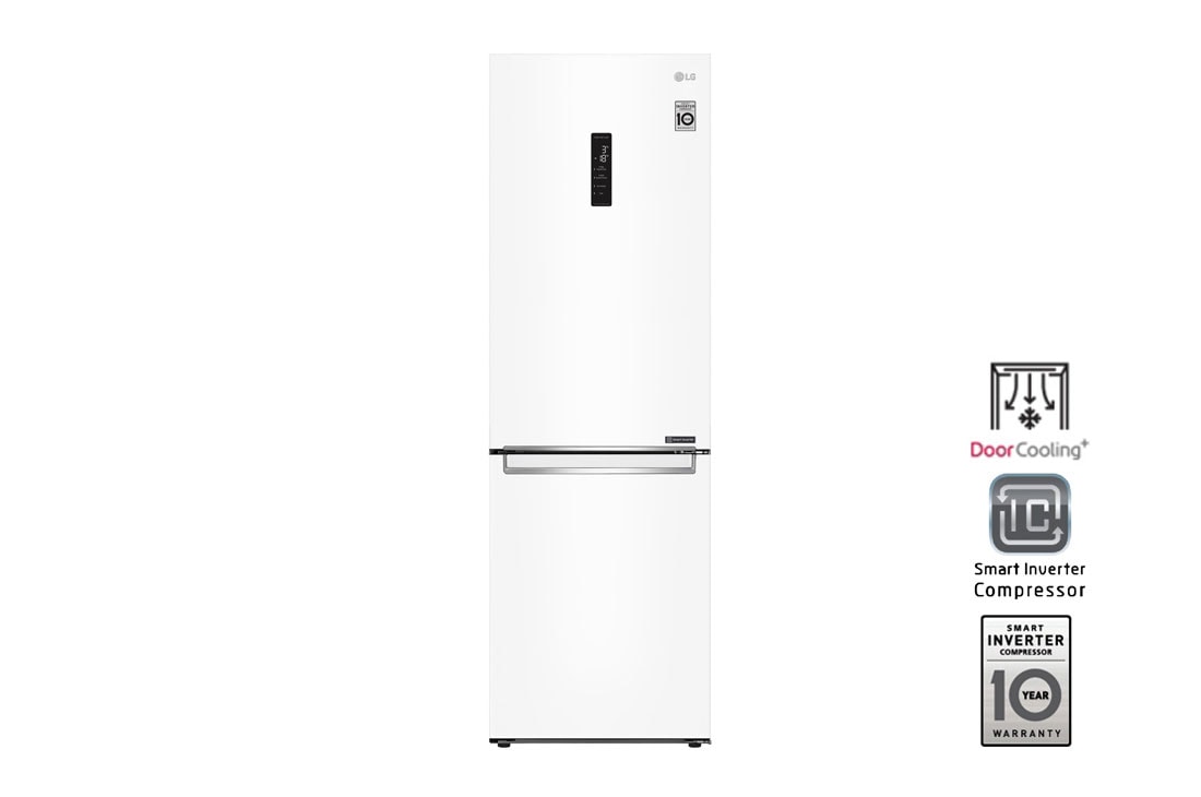 LG Холодильник LG GA-B459SQKL | DoorCooling⁺ | 374л | Белый, GA-B459SQKL