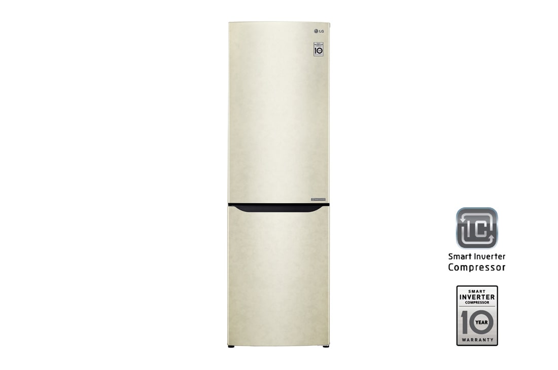 LG Холодильник LG GA-B419SEJL | Объем 302л | Total No Frost | Многопоточное охлаждение Multi Air Flow | Бежевый, GA-B419SEJL