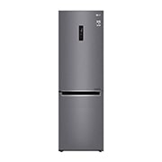 LG Холодильник LG GA-B509MLSL | Объем 419 л | Равномерное охлаждение двери | Складная полка | Тёмный графит, Холодильник LG GA-B509MLSL,Холодильники с нижней морозильной камеройпередний вид, GA-B509MLSL, thumbnail 1