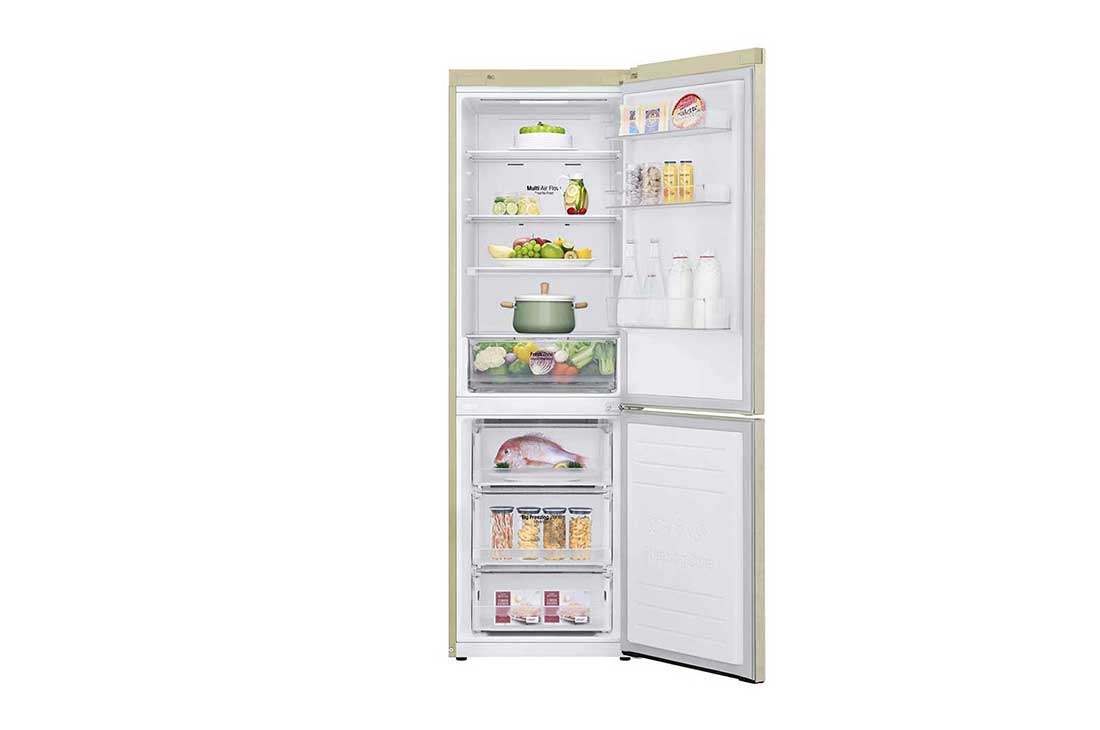 LG Холодильник LG GA-B459MESL | 341л | 595 × 1860 × 682 мм | Бежевый, GA-B459MESL, thumbnail 2