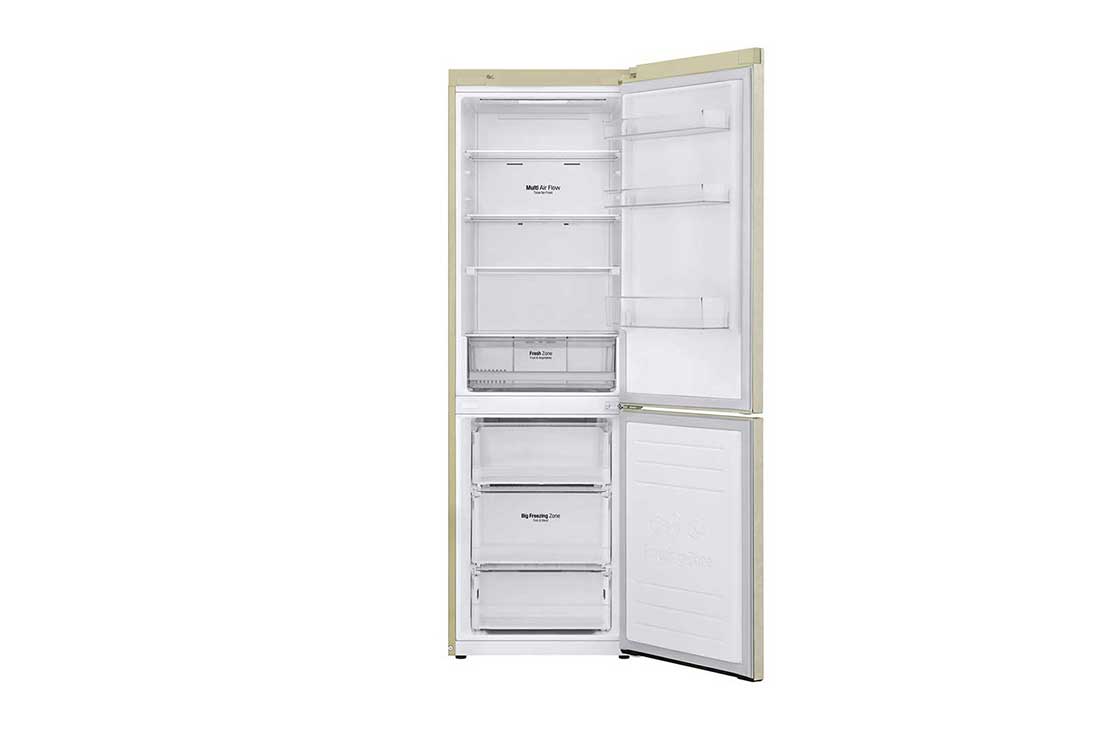 LG Холодильник LG GA-B459MESL | 341л | 595 × 1860 × 682 мм | Бежевый, GA-B459MESL, thumbnail 3