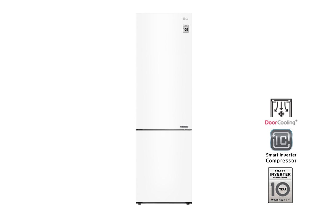 LG Холодильник LG GA-B509CQCL с технологией DoorCooling⁺ сенсорным дисплеем на 419 л | Белый | Total No Frost, GA-B509CQCL