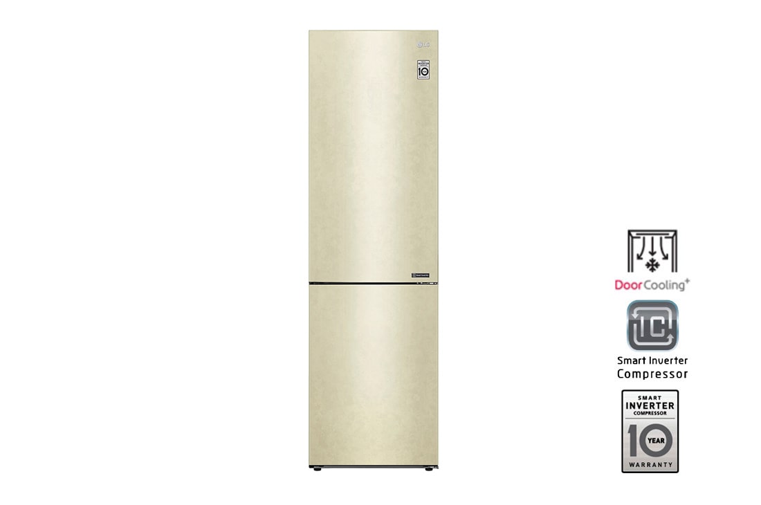LG Холодильник LG GA-B509CECL | 384л | DoorCooling⁺ | Бежевый, GA-B509CECL