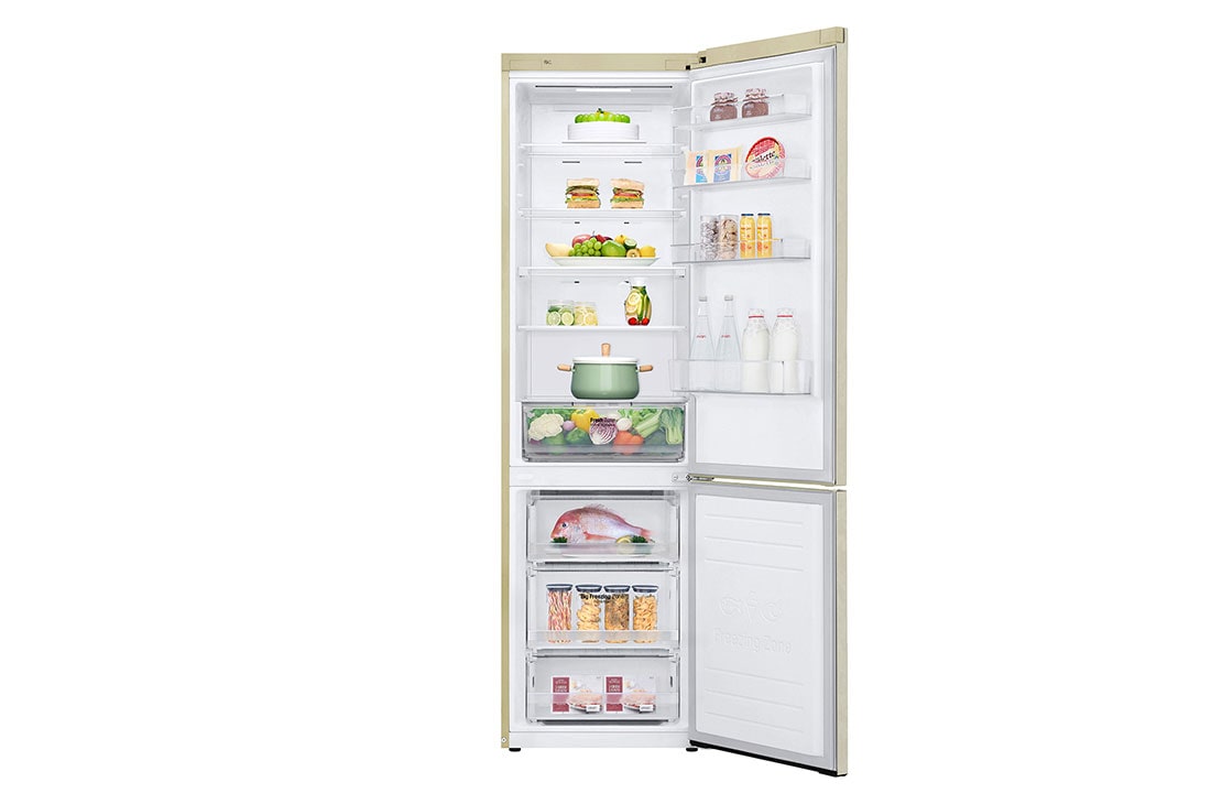 Холодильник LG GA-B509MESL | 384л | DoorCooling+ | Бежевый: где купить ...
