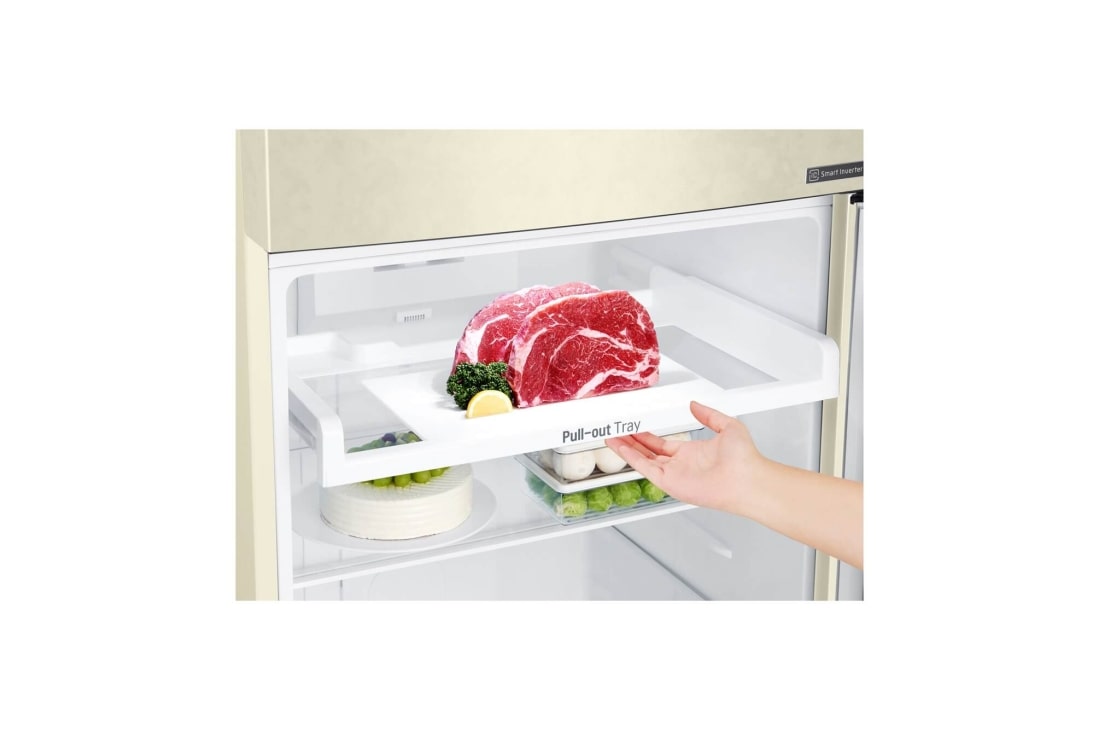 LG Объем 393л  | Multi Air Flow | Бежевый | Smart Inverter, Total No Frost , GN-B422SECL, thumbnail 7