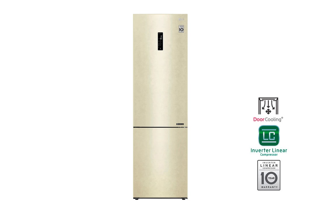 LG Холодильник LG GA-B509CEDZ | 419л | DoorCooling+ | Бежевый, GA-B509CEDZ