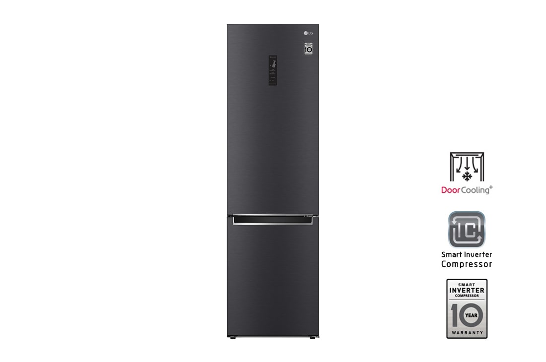LG Холодильник LG GA-B509SBUM | Объем 419л | DoorCooling+ | Зоны свежести | Metal Fresh | Складная полка | Винная полка | Черный матовый, GA-B509SBUM