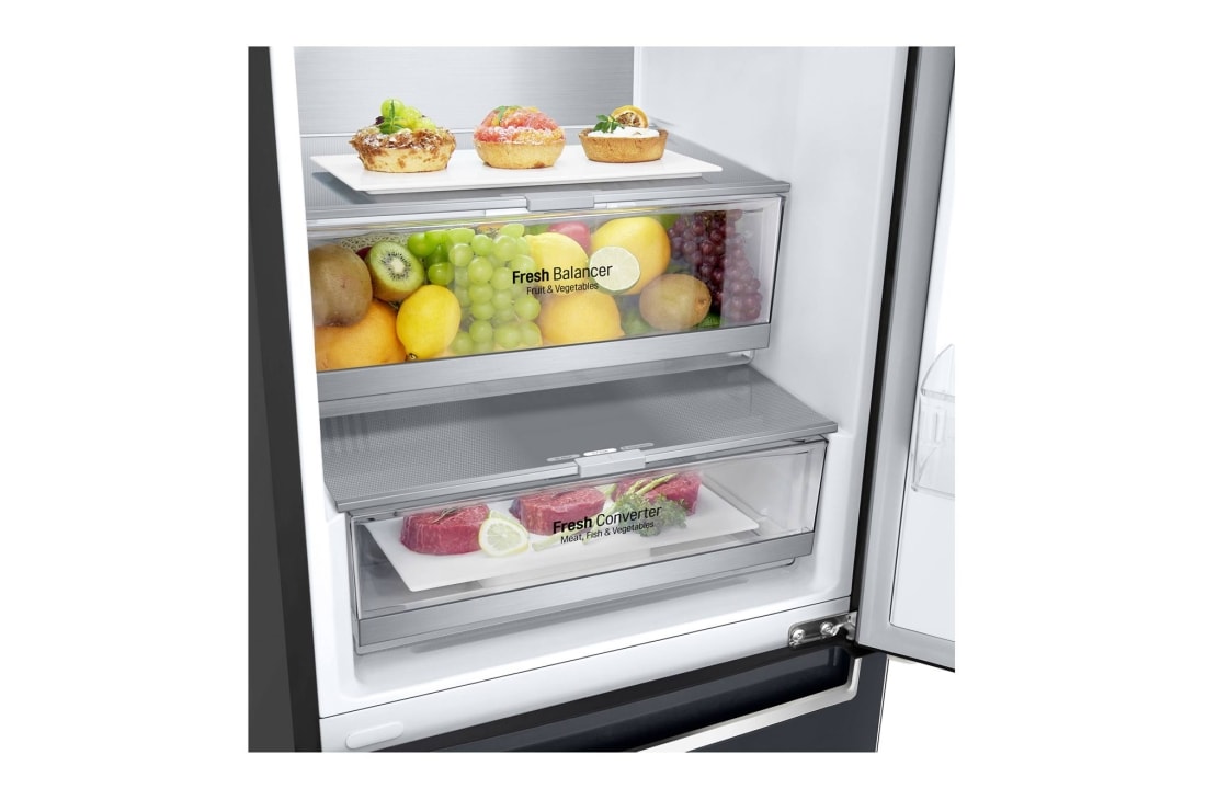 LG Холодильник LG GA-B509SBUM | Объем 419л | DoorCooling+ | Зоны свежести | Metal Fresh | Складная полка | Винная полка | Черный матовый, GA-B509SBUM, thumbnail 5
