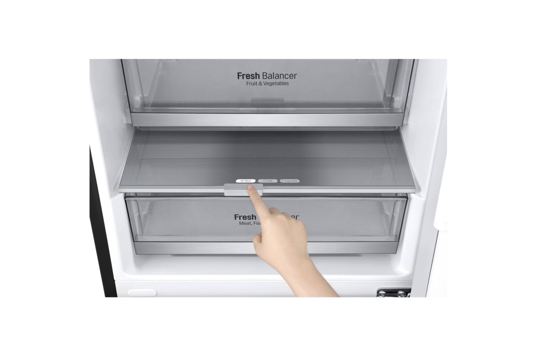 LG Холодильник LG GA-B509SBUM | Объем 419л | DoorCooling+ | Зоны свежести | Metal Fresh | Складная полка | Винная полка | Черный матовый, GA-B509SBUM, thumbnail 8