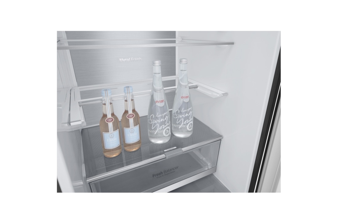 LG Холодильник LG GA-B509SBUM | Объем 419л | DoorCooling+ | Зоны свежести | Metal Fresh | Складная полка | Винная полка | Черный матовый, GA-B509SBUM, thumbnail 10
