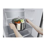 LG Холодильник LG GA-B509SBUM | Объем 419л | DoorCooling+ | Зоны свежести | Metal Fresh | Складная полка | Винная полка | Черный матовый, GA-B509SBUM, thumbnail 11