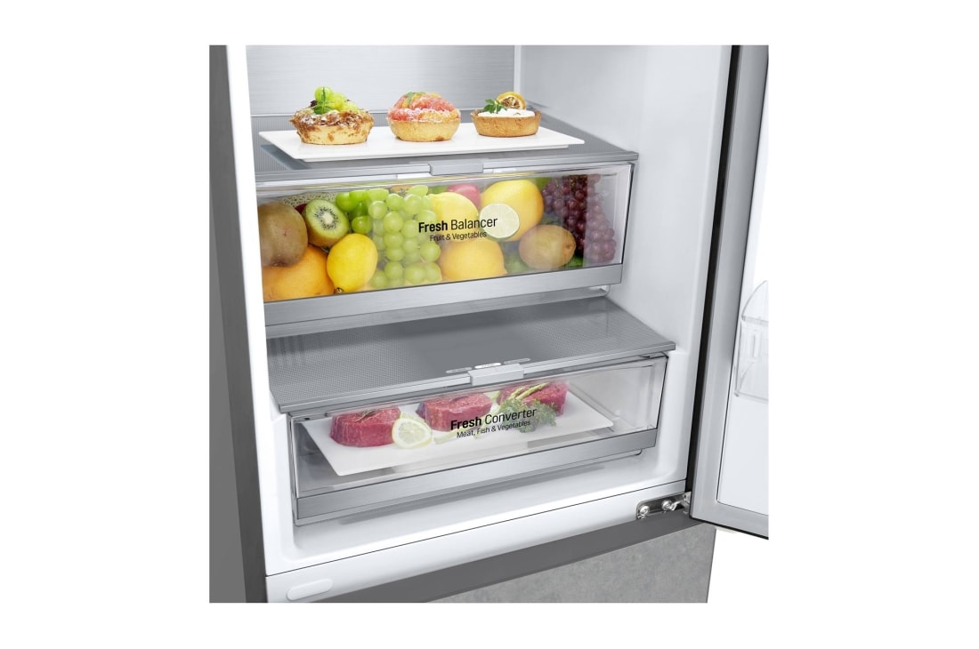 LG Холодильник LG GA-B509CCUM | Объем 419л | DoorCooling+ | Зоны свежести | Metal Fresh | Складная полка | Винная полка | Тёмный мрамор, GA-B509CCUM, thumbnail 5
