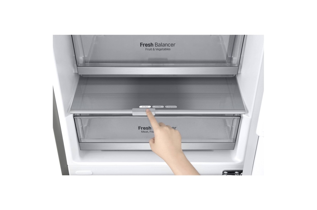 LG Холодильник LG GA-B509CCUM | Объем 419л | DoorCooling+ | Зоны свежести | Metal Fresh | Складная полка | Винная полка | Тёмный мрамор, GA-B509CCUM, thumbnail 7