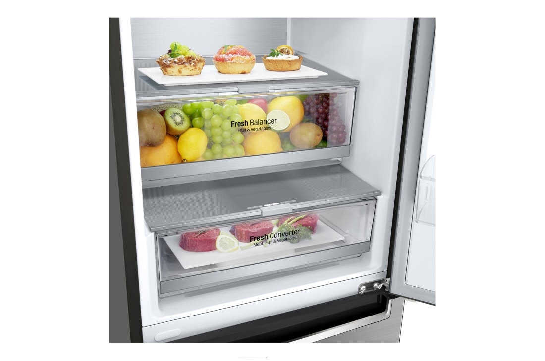 LG Холодильник LG GA-B459MAUM | Объем 341л | DoorCooling+ | Складная полка | Стальной, GA-B459MAUM, thumbnail 5