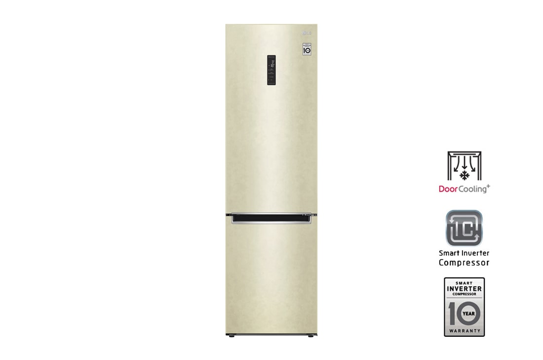 LG Холодильник LG GA-B509MEUM | 419л | DoorCooling+ | Бежевый , GA-B509MEUM