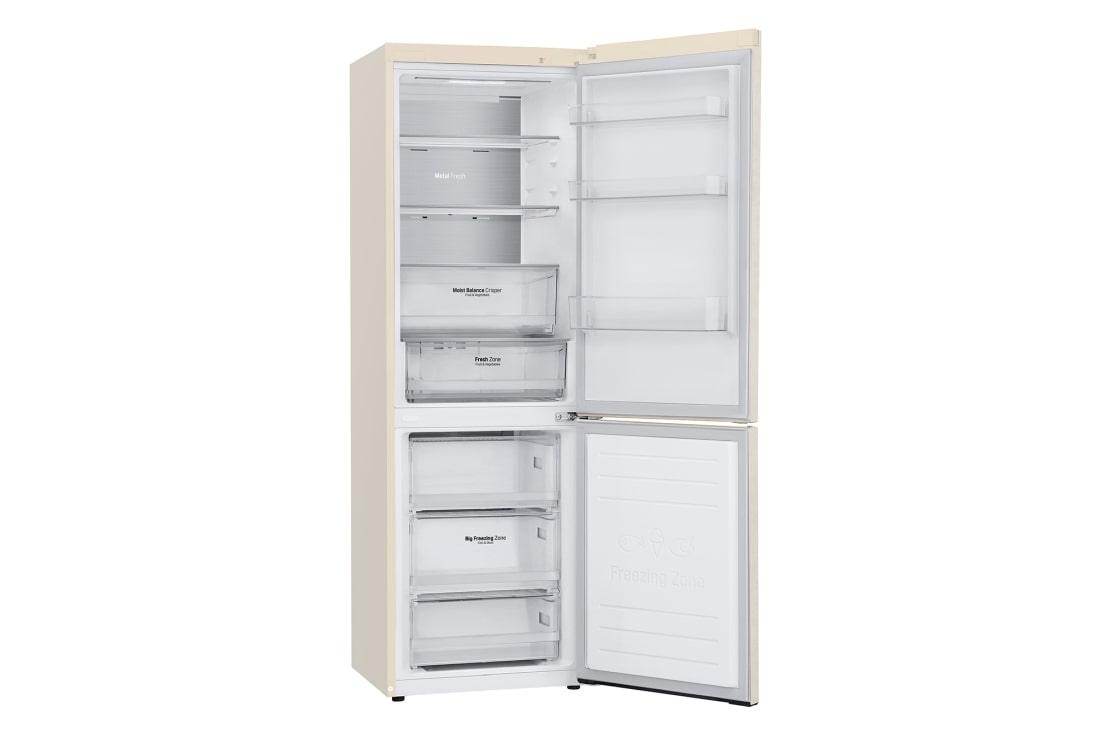 LG Объем 374л | DoorCooling+ | Бежевый | LG ThinQ, Wi-Fi, Складная полка, GA-B459MEQM, thumbnail 6