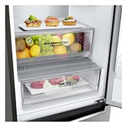 LG Холодильник LG GA-B459SMQM | Объем 341л | DoorCooling+ | Складная полка | Серебристый, storage space with food, GA-B459SMQM, thumbnail 11
