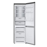LG Холодильник LG GA-B459SMQM | Объем 341л | DoorCooling+ | Складная полка | Серебристый, fornt vie with door open, GA-B459SMQM, thumbnail 4