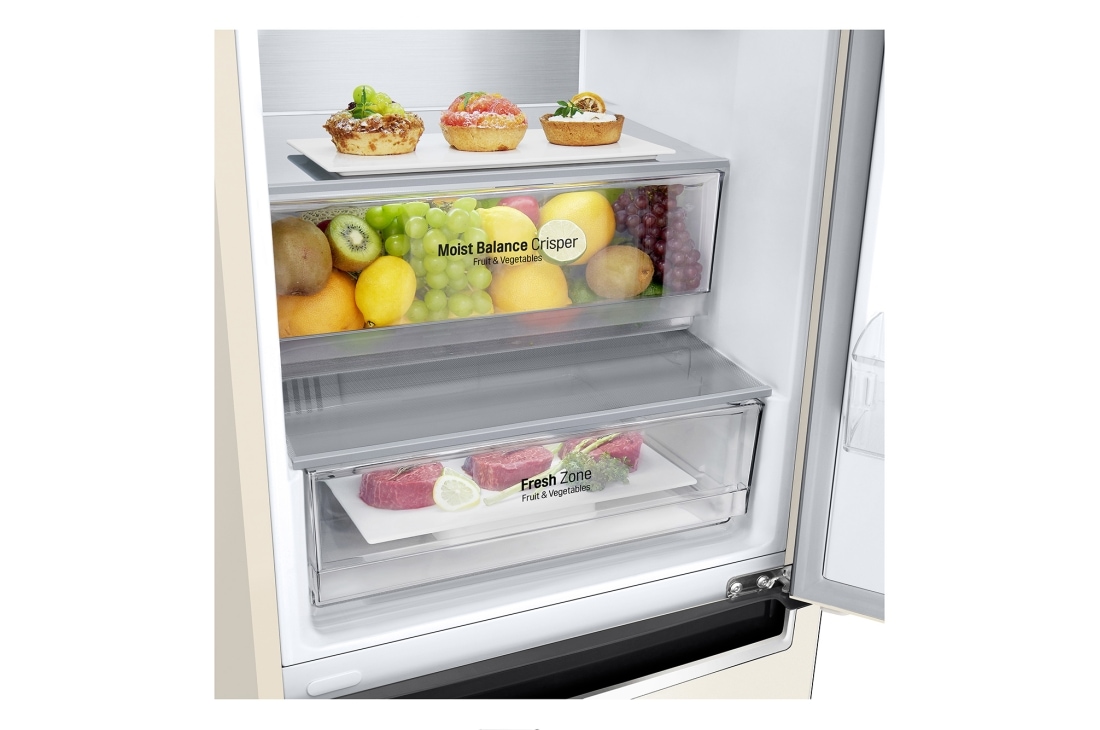 LG Объем 419л | DoorCooling+ | Бежевый | LG ThinQ, Wi-Fi, Складная полка, GA-B509MEQM, thumbnail 10