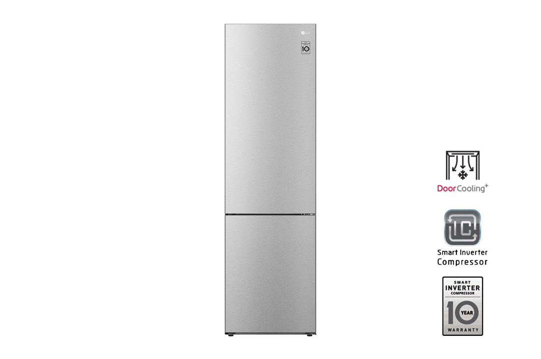 LG Объем 419л | DoorCooling+ | Серебристый | Total No Frost, GA-B509CAZL