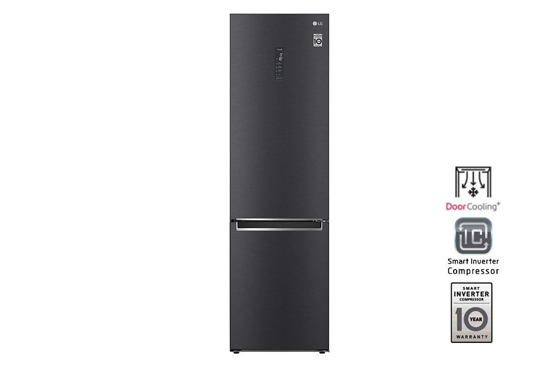 LG Объем 419л | DoorCooling+ | Матовый чёрный | Зоны свежести, Metal Fresh, Складная полка, Винная полка, Wi-Fi, GA-B509MBUM