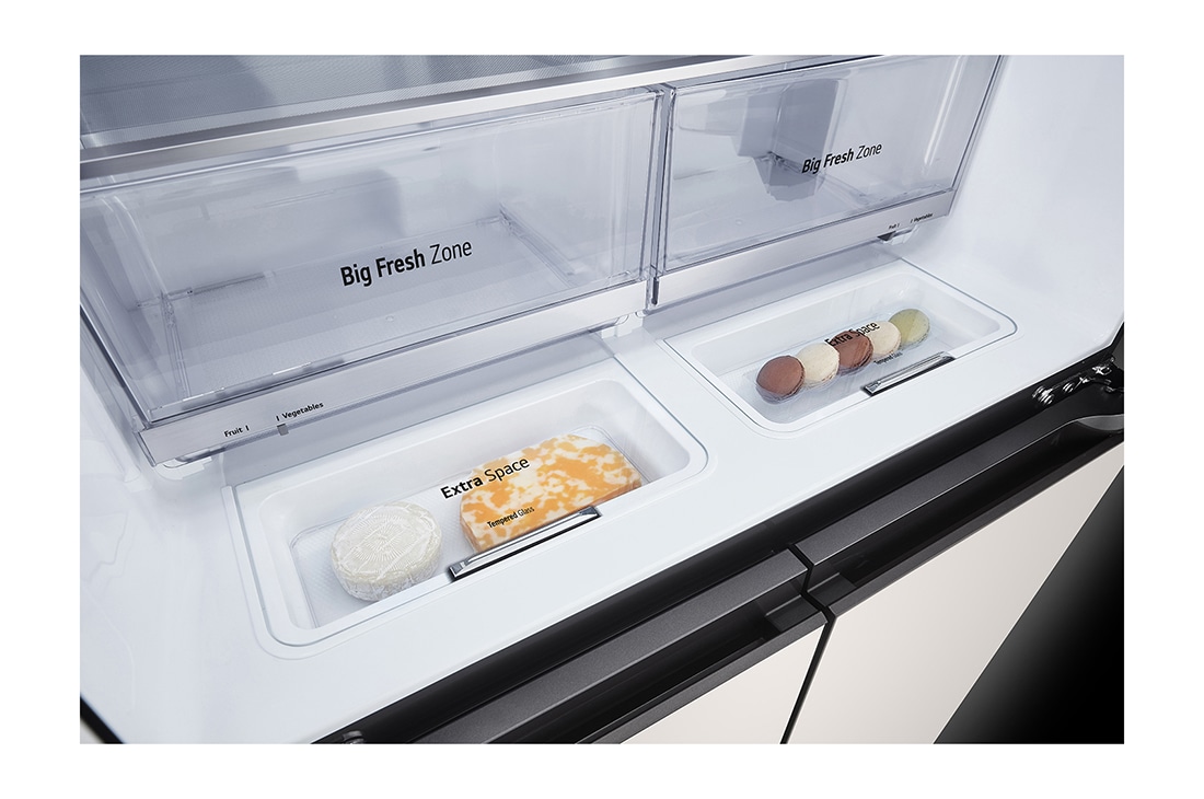 LG Холодильник LG GR-X24FQEKM | 527л | InstaView | Бежевый, GR-X24FQEKM, thumbnail 7