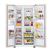LG Холодильник LG GC-B257SEZV | 647л | Side by Side | Бежевый, GC-B257SEZV, thumbnail 2