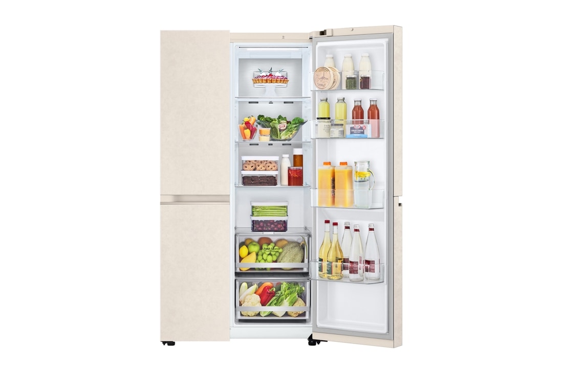 LG Холодильник LG GC-B257SEZV | 647л | Side by Side | Бежевый, GC-B257SEZV, thumbnail 7