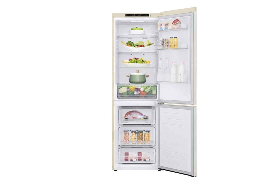 LG Холодильник LG GW-B459SECM | Объем 373л | DoorCooling+ | Total No Frost | Бежевый , GW-B459SECM, thumbnail 2