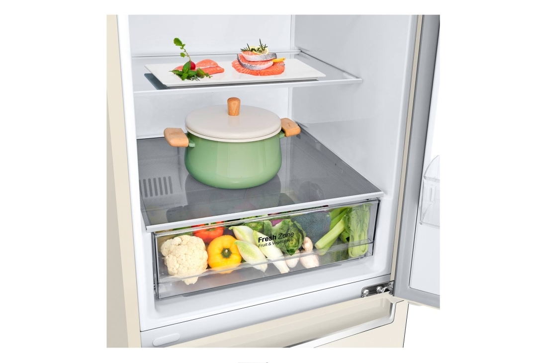 LG Холодильник LG GW-B459SECM | Объем 373л | DoorCooling+ | Total No Frost | Бежевый , GW-B459SECM, thumbnail 5