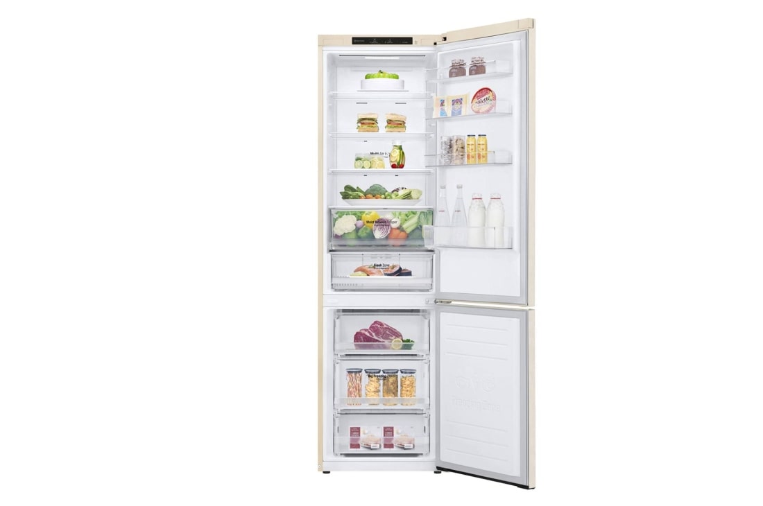 LG Холодильник LG GW-B509SEJM с технологией DoorCooling⁺ сенсорным дисплеем на 419 л | Бежевый | Total No Frost, GW-B509SEJM, thumbnail 2