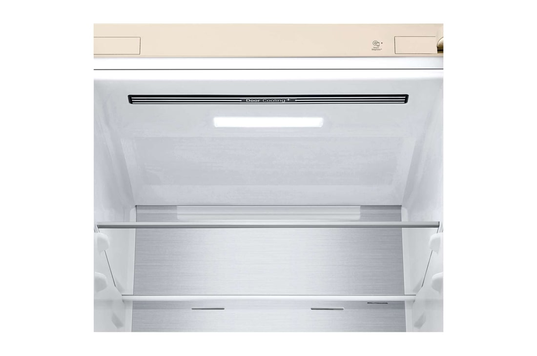 LG Холодильник LG GC-B459SEUM | Объем 341л | DoorCooling+ | Зоны свежести | Metal Fresh | Складная полка | ThinQ | Бежевый, Lid view, GC-B459SEUM, thumbnail 7