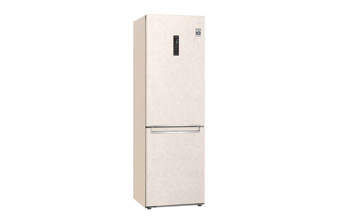 LG Холодильник LG GC-B459SEUM | Объем 341л | DoorCooling+ | Зоны свежести | Metal Fresh | Складная полка | ThinQ | Бежевый, right side view, GC-B459SEUM, thumbnail 10
