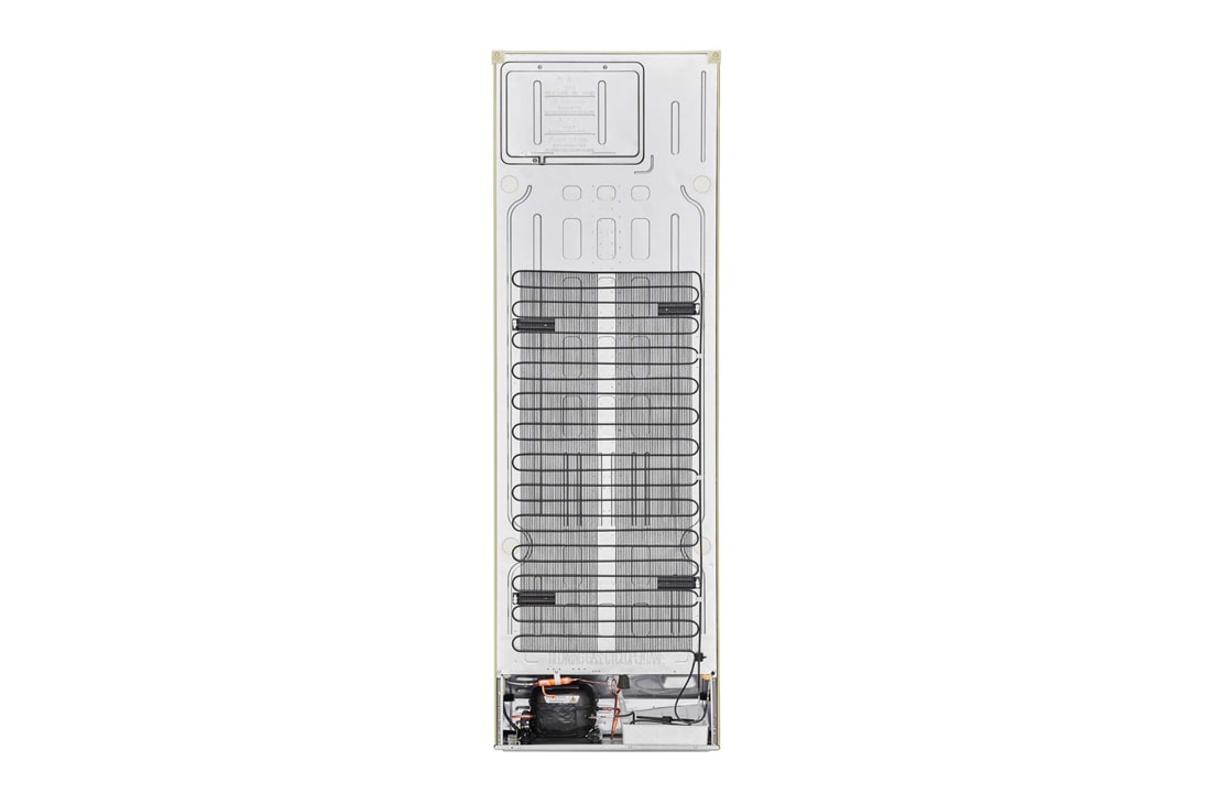 LG Холодильник LG GC-B459SEUM | Объем 341л | DoorCooling+ | Зоны свежести | Metal Fresh | Складная полка | ThinQ | Бежевый, back view, GC-B459SEUM, thumbnail 15