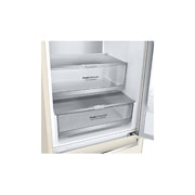 LG Холодильник LG GC-B459SEUM | Объем 341л | DoorCooling+ | Зоны свежести | Metal Fresh | Складная полка | ThinQ | Бежевый, front top empty view, GC-B459SEUM, thumbnail 5