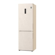 LG Холодильник LG GC-B459SEUM | Объем 341л | DoorCooling+ | Зоны свежести | Metal Fresh | Складная полка | ThinQ | Бежевый, left side view, GC-B459SEUM, thumbnail 13