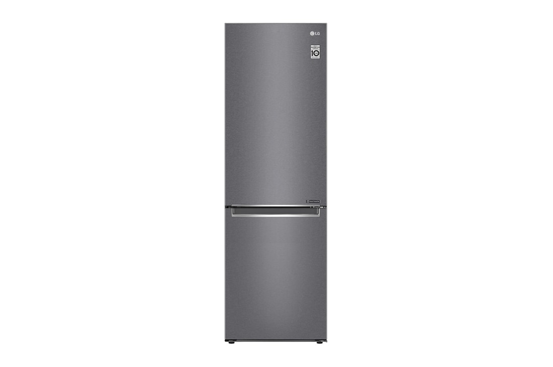 LG 384 л, Холодильник LG DoorCooling⁺ с нижней морозильной камерой, Умный инверторный компрессор, Front, GC-B509SLCL